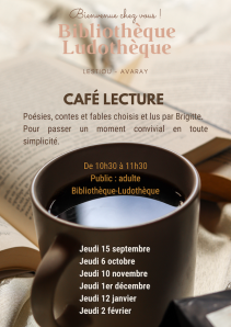 Lestiou : Café Lecture à la Bibliothèque