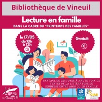 Vineuil : Lecture en famille
