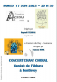 Concert choral de l'Ensemble Vocal Achora de Pontlevoy