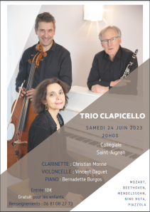 concert trio Clapicello