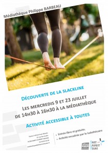 Découverte de la slackline