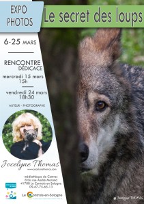 Le Controis-en-Sologne : exposition "Le Secret des Loups" par Jocelyne Thomas