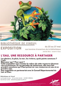 Vineuil : Exposition "L'eau, une ressource à partager"