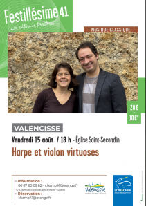 Harpe et violon virtuoses