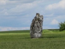 Menhir de la Nivadière, la Drue à Gargantua, ou la Quille à Gargantua