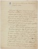 Copie du procès-verbal de M. Blanchard à sa descente de ballon, ca. 1800. Page 1. AD41 4 M 247
