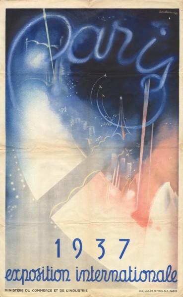 Affiche de l'exposition internationale de 1937. AD41 20 J 104