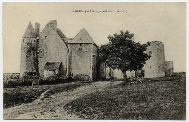 Manoir de Laleu. Carte postale noir et blanc. AD 41, 6 Fi 55 / 47