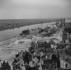 Le centre-ville de Blois après les destructions de la seconde guerre mondiale. Négatif stéréoscopique. Cote : FRAD041_105_FI_1337