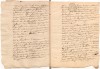Acte notarié relatant la mise sous scellés du château à la mort de la Marquise. Pages 2 et 3