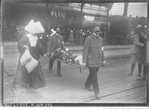 arrivée blessés gare