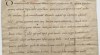 1000 ans de la bataille de Pontlevoy : acte de fondation de l'abbaye (1034) AD41 : 17 H 1, pièce 1.