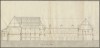 Détail d'une coupe du projet de collège dans l’ancien couvent de la Visitation de Blois, réalisé par A. Pinault, architecte le 4 janvier 1825. (Archives départementales de Loir-et-Cher, cote 1 FI 94/5).