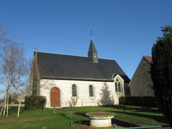 Extérieur de l'église avant l'incendie