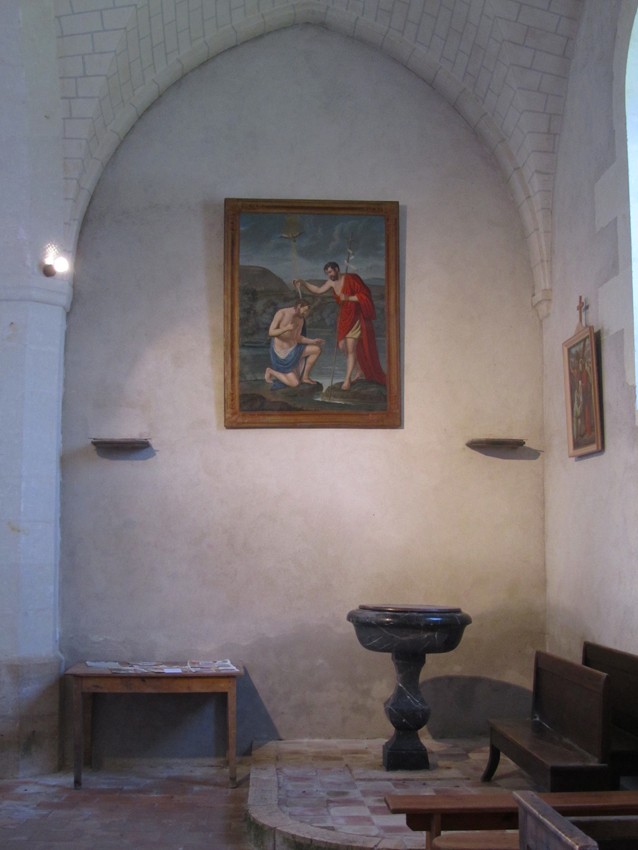 11 Tableau Baptême du Christ chapelle des fonts baptismaux