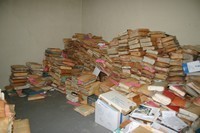La salle des archives départementales où sont stockés les documents voués à la destruction.